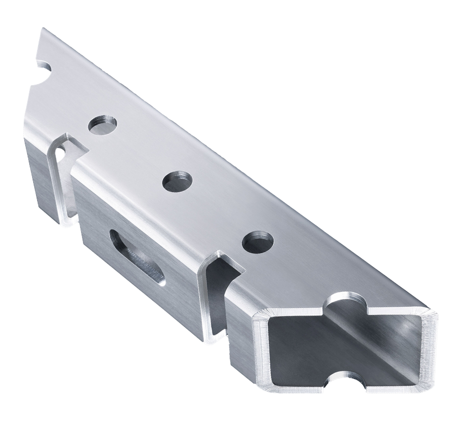 Ein präzise geschnittenes Metallteil.